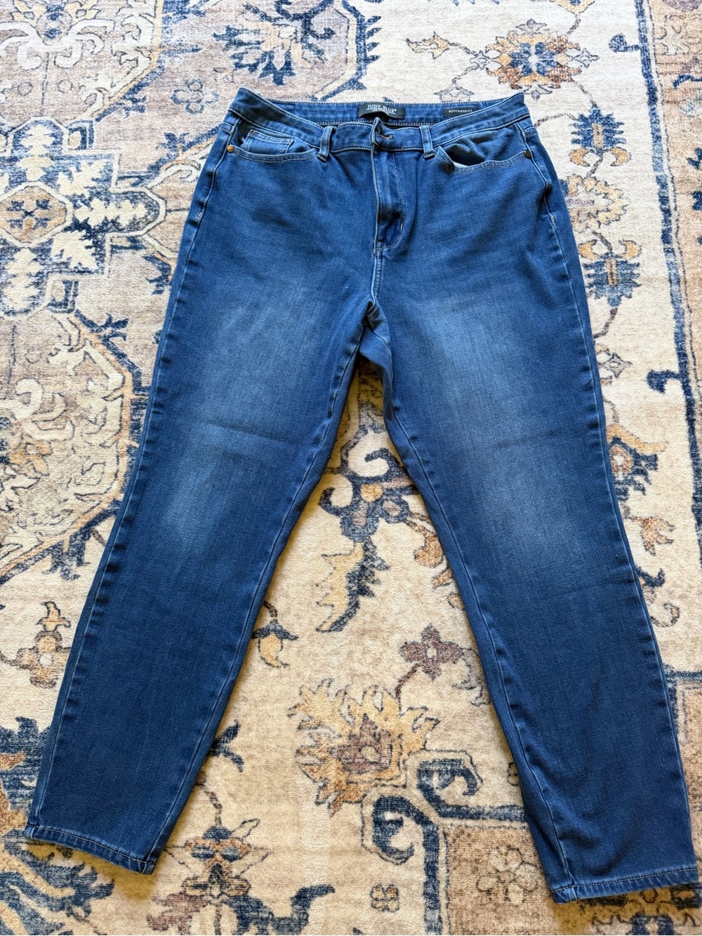 Judy Blue Medium Blue Boyfriend Jeans